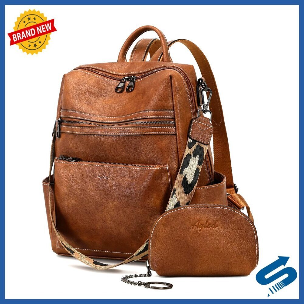 Leather Backpack Purse Convertible Work Travel Handbag Chic Fashion